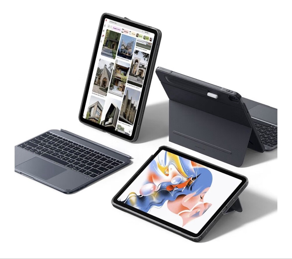 ESR Shift Series Keyboard Case for iPad Air 13 Inch M4 M3 M2 Dark Gray